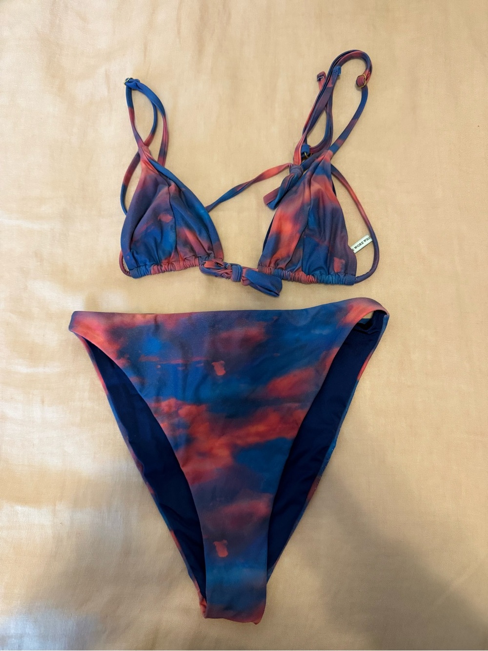 WeWoreWhat Tie-Dye Two-Piece Bikini Set
